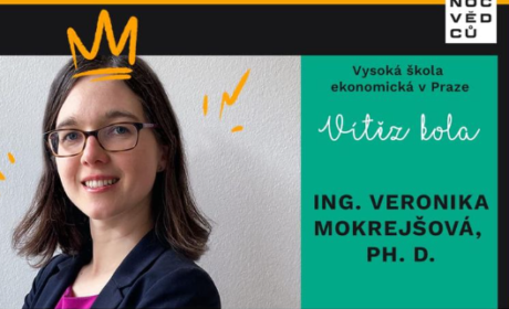 Vítězkou jedenáctého týdne a jedenáctou postupující soutěže Český VŠEVĚD je Ing. Veronika Mokrejšová, Ph. D.